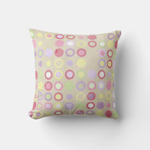 Pink Polka Dots Throw PIllow Kissen