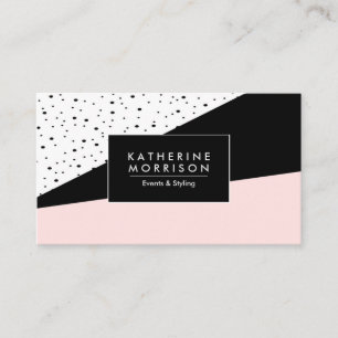 Pink & Polka Dots Visitenkarte