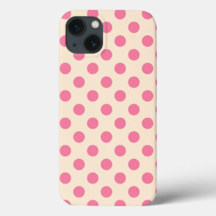 Pink polka Punkte auf cremefarbenen Case-Mate iPho Case-Mate iPhone Hülle