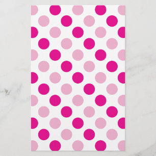 Pink-Polka-Punktmuster Briefpapier