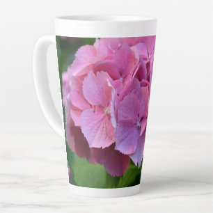 Pink Pompom Hydrangea Hortensia Blume Milchtasse