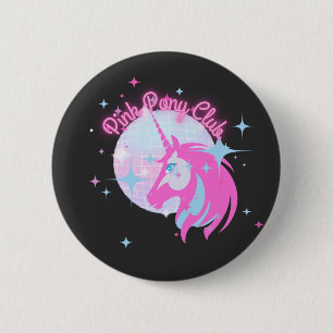 Pink Pony Club Button