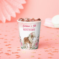 Pink pony Geburtstagsgeschenk auf cowgirl Party