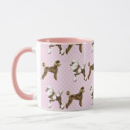 pink poodle design tasse