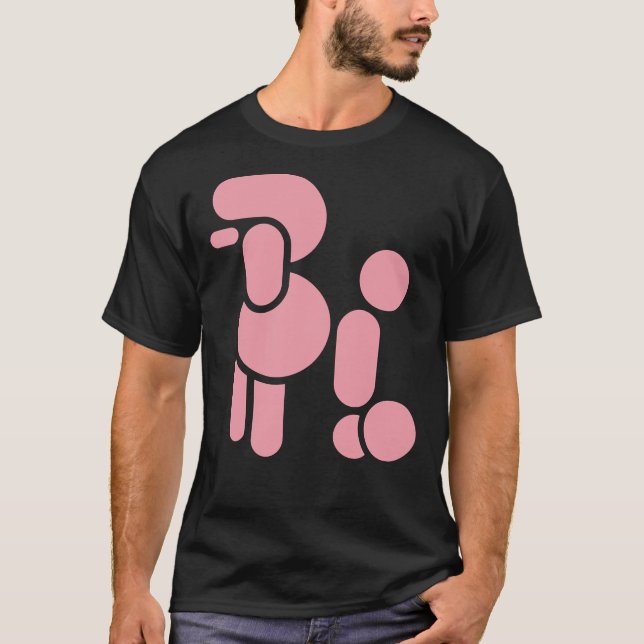 Pink Poodle Essential T-Shirt (Vorderseite)