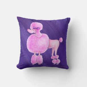 Pink Poodle lila Kissen ultravioletter Kunst