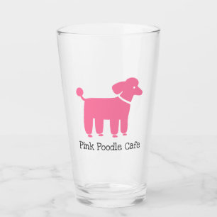 Pink Poodle Personalisiert   Hund Lover trinkt Glas