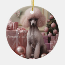 Pink Poodle Personalisiertes Weihnachtsgebäck