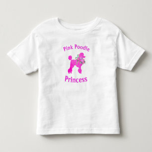 Pink Poodle Princess Birthday Girl T - Shirt