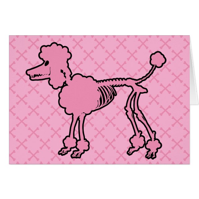 Pink Poodle Skeleton (Vorderseite (Horizontal))