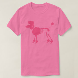 Pink Poodle Skeleton T-Shirt