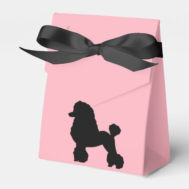 Pink Poodle Skirt der 50er Jahre Inspiriert Gefäll Geschenkschachtel (Vorderseite)
