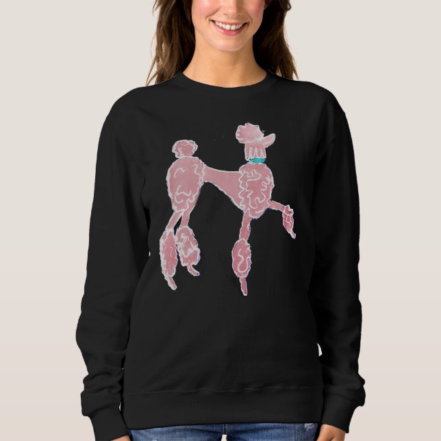 Pink Poodle Sweatshirt (Vorderseite)