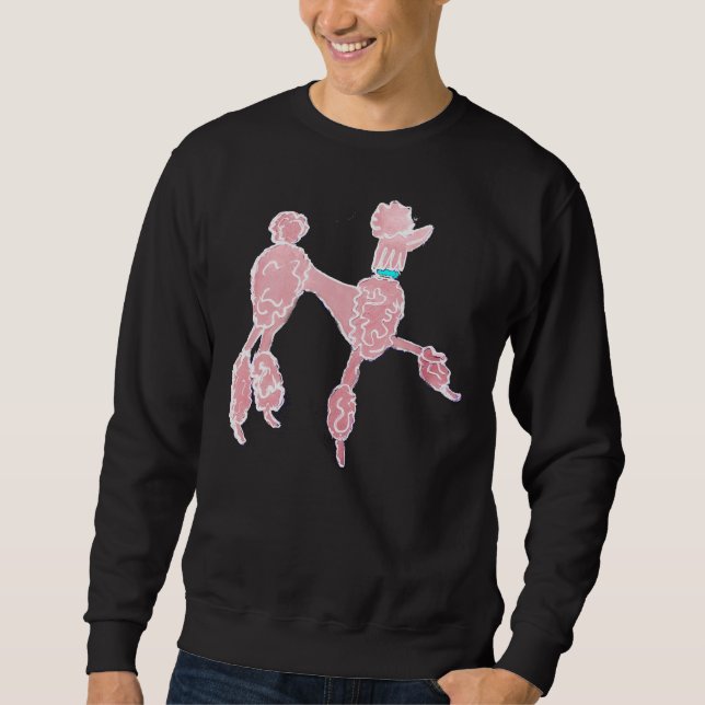 Pink Poodle Sweatshirt (Vorderseite)
