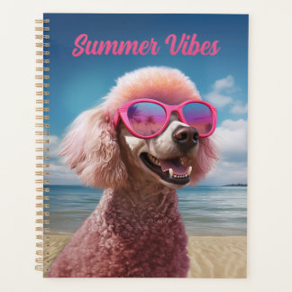 Pink Poodle Tropical Paradise Fun Planner Planer