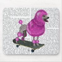 Pink Poodle und Skateboard
