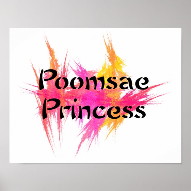 Pink Poomsae Princess Poster (Vorne)