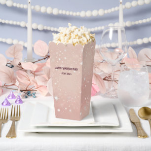 Pink Popcorn Gefälligkeitsbox   Benutzerdefinierte Geschenkschachtel