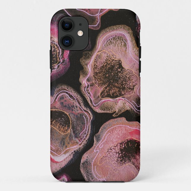 Pink Poppies Case-Mate iPhone Hülle (Rückseite)