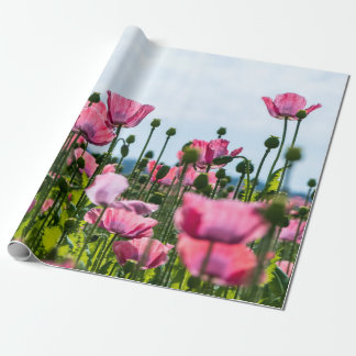 Pink Poppies Geschenkpapier