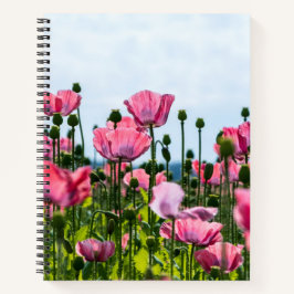 Pink Poppies Notizbuch