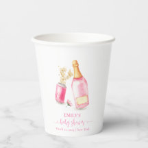 Pink Poppin Champagne Beer Girl Baby Dusche