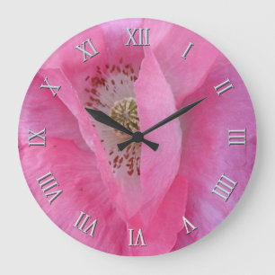 Pink Poppy Blume Liebhaber Designer Uhr