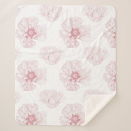 Pink Poppy Blume Sherpadecke