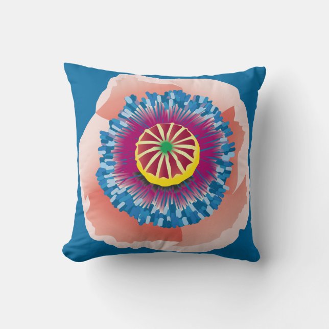 Pink Poppy Kissen (Vorderseite)