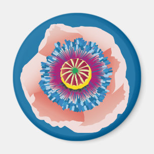 Pink Poppy Magnet
