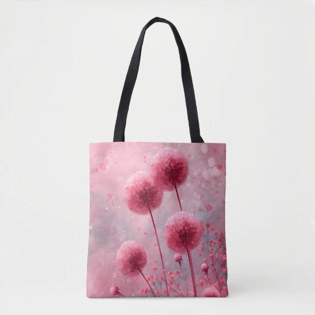 Pink Poppy Tote Bag Tasche (Vorderseite)