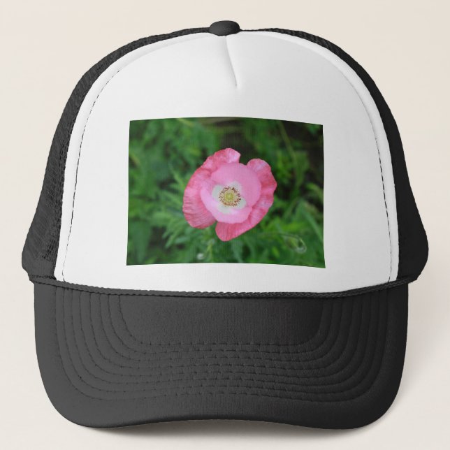 Pink Poppy Truckerkappe (Vorderseite)