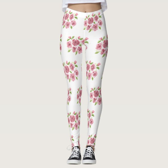 Pink Positionne les Leggings (Devant)