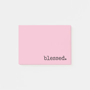 Pink post-it klebezettel