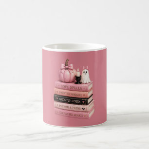 Pink Potions & Poems Bücher Halloween Kaffeetasse