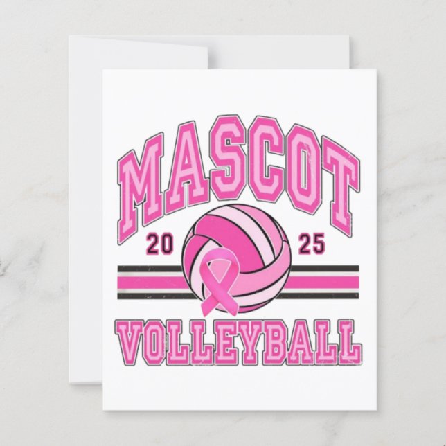 🏐 💖 Pink Power Volleyball 🎗️ (Vorderseite)