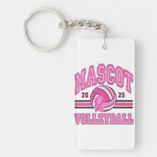 🏐 💖 Pink Power Volleyball 🎗️ Schlüsselanhänger