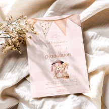 Pink Preschool Teddy Bär Abschluss