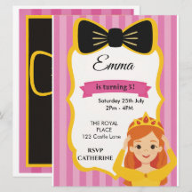 Pink Princess Birthday Invite | Zazzlemade