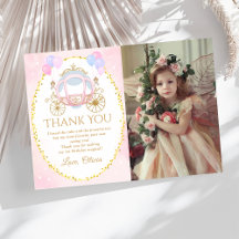 Pink Princess Carriage Birthday Foto