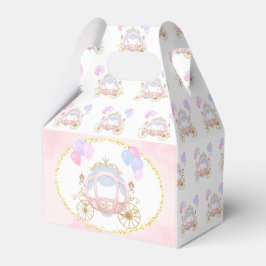 Pink Princess Carriage Birthday Party Gefälligkeit Geschenkschachtel