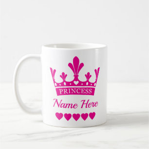 Pink Princess Crown - Kinda Girl Kaffeetasse