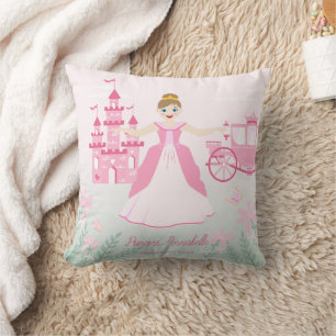 Pink Princess Fantasy Birthday Party Kissen