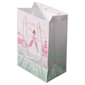 Pink Princess Fantasy Birthday Party Mittlere Geschenktüte