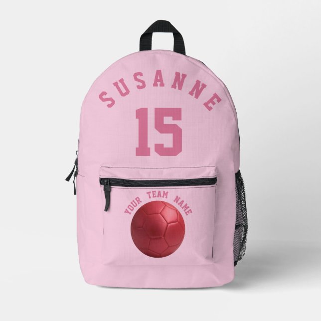 Pink Print Cut Sac à coudre Sport de football Écol (Recto)