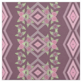 Pink Pum floral Accented Stoff