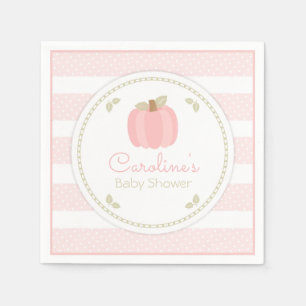 Pink Pumpkin Baby Dusche Napkin Serviette