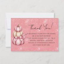 Pink Pumpkin Baby Girl Dusche
