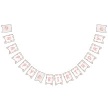 Pink Pumpkin Birthday Party Banner