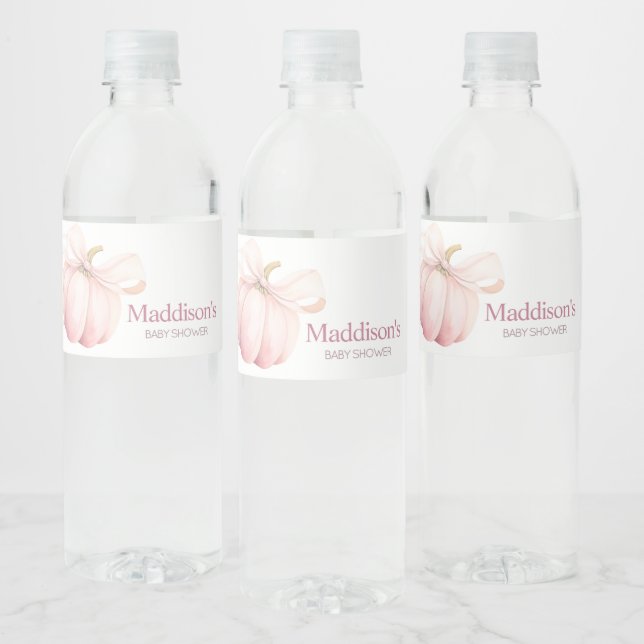 Pink Pumpkin Coquette Babydusche (Flaschen)
